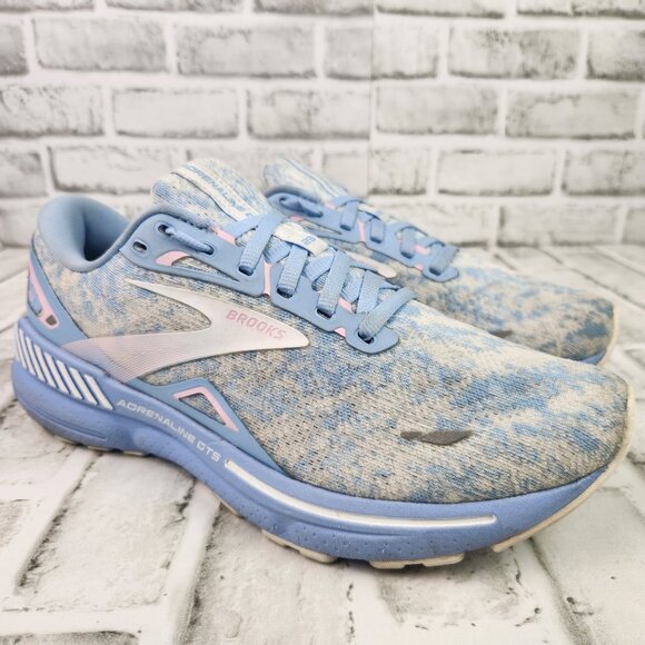 Brooks Adrenaline GTS 23 Women's Size 10 B Bluish Gray Athletic Running Sneakers - Picture 1 of 10
